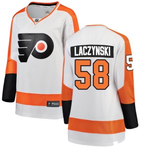 Tanner Laczynski Women's Fanatics Branded Philadelphia Flyers Breakaway White Away Jersey