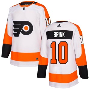 Bobby Brink Men's Adidas Philadelphia Flyers Authentic White Jersey