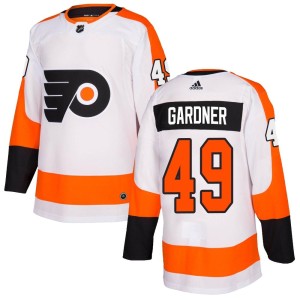 Rhett Gardner Men's Adidas Philadelphia Flyers Authentic White Jersey