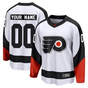 Custom Men's Fanatics Branded Philadelphia Flyers Breakaway White Custom Special Edition 2.0 Jersey