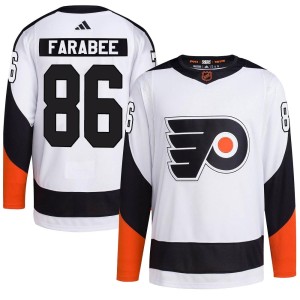Joel Farabee Youth Adidas Philadelphia Flyers Authentic White Reverse Retro 2.0 Jersey
