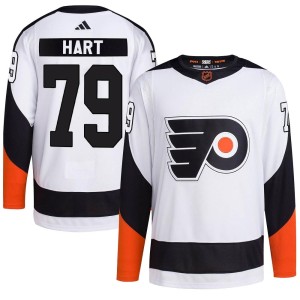 Carter Hart Youth Adidas Philadelphia Flyers Authentic White Reverse Retro 2.0 Jersey