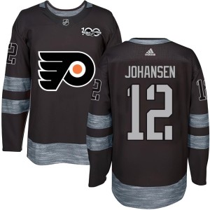 Ryan Johansen Men's Philadelphia Flyers Authentic Black 1917-2017 100th Anniversary Jersey