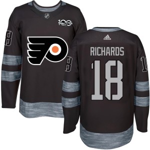 Mike Richards Men's Philadelphia Flyers Authentic Black 1917-2017 100th Anniversary Jersey