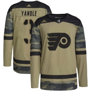 Keith Yandle Men's Adidas Philadelphia Flyers Authentic Camo Military Appreciation Practice Jersey