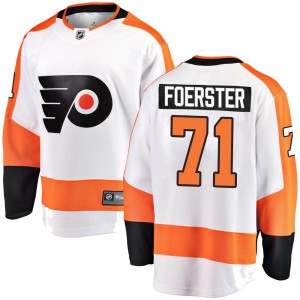 Tyson Foerster Youth Fanatics Branded Philadelphia Flyers Breakaway White Away Jersey