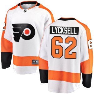 Olle Lycksell Youth Fanatics Branded Philadelphia Flyers Breakaway White Away Jersey