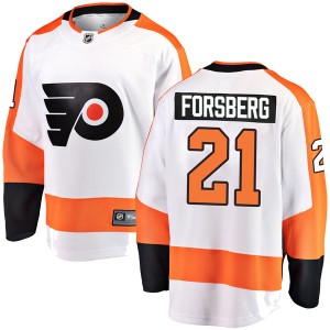 Peter Forsberg Men's Fanatics Branded Philadelphia Flyers Breakaway White Away Jersey