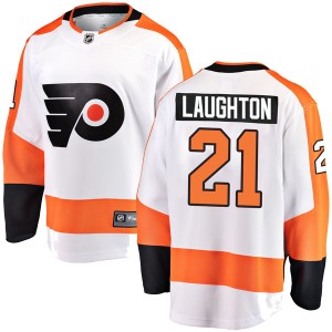 Scott Laughton Men's Fanatics Branded Philadelphia Flyers Breakaway White Away Jersey