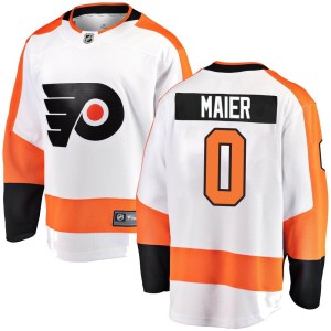 Nolan Maier Men's Fanatics Branded Philadelphia Flyers Breakaway White Away Jersey