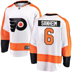Travis Sanheim Men's Fanatics Branded Philadelphia Flyers Breakaway White Away Jersey