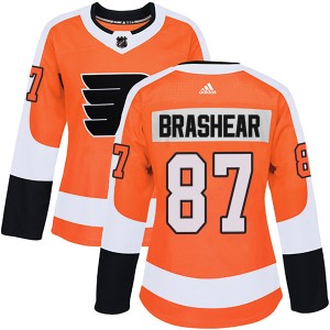 Donald Brashear Women's Adidas Philadelphia Flyers Authentic Orange Home Jersey