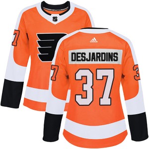 Eric Desjardins Women's Adidas Philadelphia Flyers Authentic Orange Home Jersey