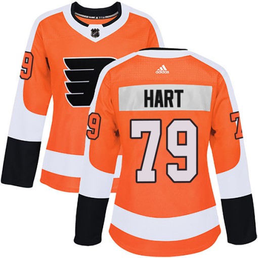 Carter Hart Women's Adidas Philadelphia Flyers Authentic Orange Home Jersey