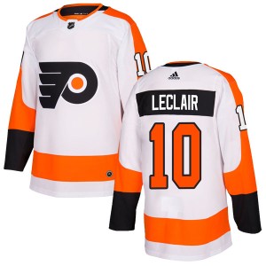 John Leclair Youth Adidas Philadelphia Flyers Authentic White Jersey