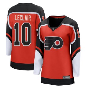 John Leclair Women's Fanatics Branded Philadelphia Flyers Breakaway Orange 2020/21 Special Edition Jersey