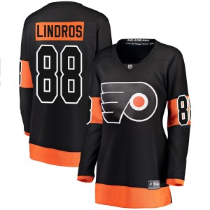 Eric Lindros Women's Fanatics Branded Philadelphia Flyers Breakaway Black Alternate Jersey
